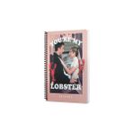 mabbels friends youre my lobster spiralli not defteri pembe 80 yaprak kareli 17x24cm dft-388463 - Karışık
