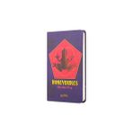mabbels harry potter sert kapak mini not defteri kurbağa mor 80 yaprak çizgisiz 9x14cm dft-388265 - Karışık