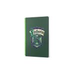 mabbels harry potter slytherin spiralli not defteri yeşil 80 yaprak çizgili 17x24cm dft-388579 - Karışık