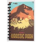 Mabbels Jurassic Park Wellcome To Spiralli Defter Kahverengi Çizgili