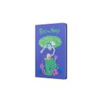mabbels rick and morty sert kapak butik not defteri mor 80 yaprak çizgisiz 15x21cm dft-388081 - Karışık