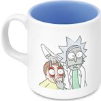 Mabbels Rick And Morty ug Dış Beyaz İç Mavi Kupa