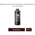 Mabel Marseille Çubuklu Oda Kokusu Bosphorus Yedek Dolum Seti 1l+3 Set Çubuk - 000-Siyah