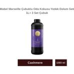 Mabel Marseille Çubuklu Oda Kokusu Cashmere Yedek Dolum Seti 1l+3 Set Çubuk - 000-Siyah