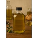Mabelme 1 Adet 1000 ml Şeffaf Tombul Yağ Şişesi Sızdırmaz Kilitli Kapaklı 1000 cc Yağdanlık Cam Şişe - Option-1