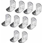 Mabelme 10’lu Metal Gönye Köşebent Seti – Deprem Için Mobilya Sabitleyici L Demir, Dolap ve Raf Güçlendirme Ayağı, Dayanıklı Metal Köşebent Bağlantı Aparatı (30X25X25 Mm) - Option-1