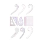 Mabelme 11 Parça Fransız Eğrisi Terzi Modelist Cetvel Takımı - 0,6 x 19 x 29 cm - 001-Renkli