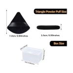 Mabelme 6 Adet Pudra Puf, Yüz Üçgen Makyaj Pufu, Yumuşak Yıkanabilir Velur Fondöten Pufu, Loose Pudra Mineral Pudra Vücut Pudrası Için Depolama Kutusu ile Makyaj Aracı (Siyah) - Option-1 - 0 - Siyah