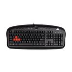 Mabelme A4 Tech KB-28G Q Türkçe Multimedya Gaming (Oyuncu) Klavye, Oyunculara Özek Kaucuk Değiştirilebilir (A,s,w,d) Tuşlar Siyah - Option-1 - 001-Renkli