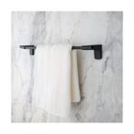 Mabelme Banyo F1 Model Uzun Havluluk 40 cm - Pütürlü Mat Siyah Paslanmaz Çelik Duvara Monte Banyo Havlu Askısı (5 Yıl Garantili) - 001-Beyaz - Option-1