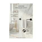 Mabelme Banyo Yapışkanlı Siyah Kare Uzun Havluluk Havlu Askısı - 001-Beyaz - Option-1
