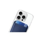 Mabelme Bix Tmw2 Magsafe Manyetik Deri Kartlık Katlanabilir Standlı Cüzdan Mavi - Option-1