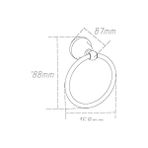 Mabelme Daire Havluluk Pandora Altın - 001-Beyaz - Option-1