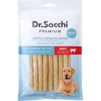 Mabelme Dr.sacchi Premium Sığır Etli Doğal Sığır Derisi Çubuk Tahılsız Köpek Ödülü 5" 7-8 gr 15'li - 0,10 kg