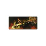 Mabelme Gaming Mousepad Oyuncu Mouse Pad 90X40 Xxl Büyük Oyuncu Mouse Pad Kaymaz Taban 4mm Sped Kumaş - Option-1 - 0002 - Beyaz