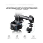 Mabelme Gopro Hero 13/12 Için Caplock Üçlü Vantuz Tutucu, Djı Osmo 360/ACTION 6/ 4/3 Için, 1/4"-20 Dişli Adaptörlü, Ace Pro 2/x5/one Rs Için Aksiyon Kamerası - Option-1