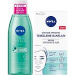 Mabelme Karşıtı Derma Skin Clear Arındırıcı Tonik 200ML ve T-Bölgesi Siyah Nokta Temizleyici Bant - Option-1