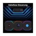 Mabelme Li Unı Fan Reverse Tl Wıreless LCD 3X120MM Siyah Kasa Fanı (G99.12RTLLCD1W3B.00) - 0 - Siyah