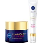Mabelme LUMINOUS630 Leke Karşıtı Gece Bakım Kremi 50ML,HYALURONIK Asit, Tüm Cilt Tipleri + Luminous S630 Koyu Halka Karşıtı Göz Bakım Kremi 15 ml - Option-1