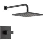 Mabelme Modern Raincan Kare Tek Fonksiyonlu Duş Vanası Kiti Siyah, Duş Bataryası Seti, Yağmur Duş Başlığı Siyah, Duş Kiti, Mat Siyah T14268-BL-PP (Vana Dahil Değildir) - Option-1