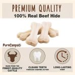 Mabelme Naturel Beyaz Pres Köpek Çiğneme Kemiği 5'li 7,5cm (7,5 Cm, Tatlandırıcısız) - Option-1