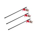 Mabelme Pawise Kedi Oltası Sesli Fareli 65 cm (3 Paketi) - 01-Mavi