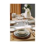 Mabelme Porselen Bloom 24 Parça 6 Kişilik Yemek Takımı - 1/100 Toz Ceviz