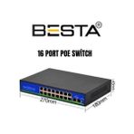 Mabelme Store 16 Port Poe Switch KD1621GL