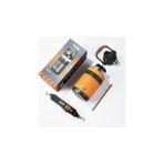 Mabelme Tkk Büyük Boy 1000ML Pipetli/pipetsiz Kullanım Askılı Paslanmaz Çelik Termos Matara (Turuncu) - 1 lt