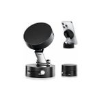 Mabelme Vakumlu Kilitli Araç Içi Telefon Tutucu Güçlü Neodimyum Mıknatıslı 360 Derece Çok Açılı Ayarlanabilir Katlanabilir Tasarım Torpido Cam Konsol Masaüstü Tekrar Takılabilir Vakum - Option-1 - 000-Siyah