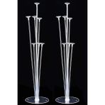 Mabeyn 2 Adet Balon Süsleme Standı 7li Çubuklu Ikili Set Ayaklı Stand, 32434343434343434 - Option-1 - 51R-Turuncu
