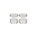 Mabeyn 3,8cm 10ML Şeffaf Kapaklı Mini Kavanoz Küçük Takı ve Mini Eşya Saklama Kutusu 2'li - 0 - 249 ml