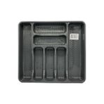Mabeyn 39X42,5X5 cm Çekmece Içi Jumbo Boy 7 Gözlü Kaşıklık Antrasit - Kestane Akaju - Option-1