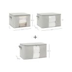 Mabeyn 3'lü Pvc Pencereli Gri Hurç Set - Option-1 - 001