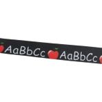 Mabeyn Abc Yazılı Elma Resimli Grogren Kurdela 2.5 Cm-1 Metre - Option-1 - 001-Renkli