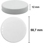 Mabeyn Afracam 50 ml Şeffaf Krem Cam Kavanoz Plastik Beyaz Kapaklı 6 Adet (50 cc (Krem)) - 000-Siyah - 1 Adet - Option-1