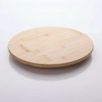 Mabeyn AMBERHAUS%100 Doğal Bambu Yuvarlak Kesme Tahtası ve Sunum Tepsisi - 29 cm Antibakteriyel Servis Tabağı - Çizilmeye Dayanıklı Peynir, Et ve Pizza Sunum Tahtası - 51R-Turuncu - Option-1