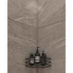 Mabeyn Banyo Ömür Boyu Paslanmaz Yapışkanlı Banyo Rafı Düzenleyıcı Mat Siyah Köşelik Şampuanlık EK01.S - Option-1 - Adaçayı Yeşili