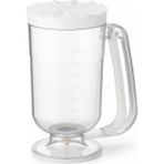 Mabeyn Beyaz Hamur Porsiyonlayıcı – Kek, Krep, Muffin ve Pancake Hamuru Dağıtıcı, Ölçekli Karıştırma Kabı 900 ml - Option-1