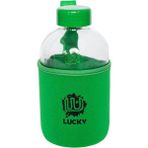 Mabeyn Biggdesign Moods Up Lucky Neopren Kılıflı Cam Matara 600 ml - 0,25 L