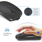 Mabeyn Bluetooth & Şarjlı Sessiz Tuşlu Kablosuz Mouse Ergonomik Siyah Şarj Edilebilir Mouse - Option-1 - 001-Renkli