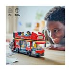 Mabeyn City Kırmızı Iki Katlı Gezi Otobüsü 60407 – 7 Yaş ve Üzeri Kız ve Erkek Çocuklar Için Yılbaşı Hediyesi Fikri, 4 Minifigür ve 1 Bebek Figürü Içeren Yaratıcı Oyuncak Yapım Seti (384 Parça) - 0 - Siyah
