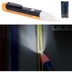 Mabeyn Dedektörlü Temassız Işıklı Kablo Voltaj Test Elektrik Kaçak Dijital Kontrol Kalemi Cihazı - 0 - Siyah - Option-1