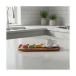 Mabeyn Doğal Akasya Ağacından Sunum Tabağı, Akasya Meze Tabağı, Peynir Sunum Tabağı, Salata Tabağı (25CM*14CM*1.5CM) - Option-1 - 51R-Turuncu