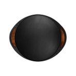 Mabeyn Döküm Saç Kavurma Tavası, Metal Kulplu ve Ahşap Altlıklı, 28CM, Siyah - Option-1 - --