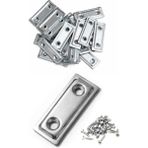 Mabeyn Düz Demir Gönye Köşebent, Metal Lama Montaj Demiri, Mobilya Dolap Raf Masa Köşe Bağlantı Aparatı, 16X40MM, Vidalı, 25 Adet - Option-1 - 0 - Siyah - 1 Adet