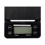 Mabeyn Epınox Bethjıam Hassas Kahve Tartısı, Mutfak Tartısı - Hassaslık: 0.1 Gr. / Max: 3 kg - Zamanlayıcılı Dijital Tartı, Terazi, Çok Renkli - 01-Siyah