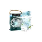 Mabeyn Fanı 3 Hızlı Rüzgarlı Taşınabilir Ac Sessiz Sis Fanı USB Şarj Edilebilir Küçük Taşınabilir Klima 600ML Hava Soğutucu Fanı, 7 Gece Lambalı 1/2/3 H Zamanlayıcı Stili 2, Hava Soğutucu Fanı
