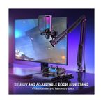 Mabeyn Fifine Ampligame A6T Twitch - Youtuber - Gamer - Tiktok - Yayıncı USB Mikrofon Seti (Siyah) - 1 GB - Acı Kahverengi - Option-1