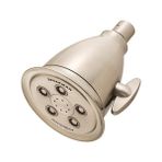Mabeyn Fırçalanmış Nikel S-2005-HB-BN Otel Anystream Yüksek Basınçlı Duş Başlığı-2.5 Gpm Ayarlanabilir Yedek Banyo Duş Başlığı - 1 lt